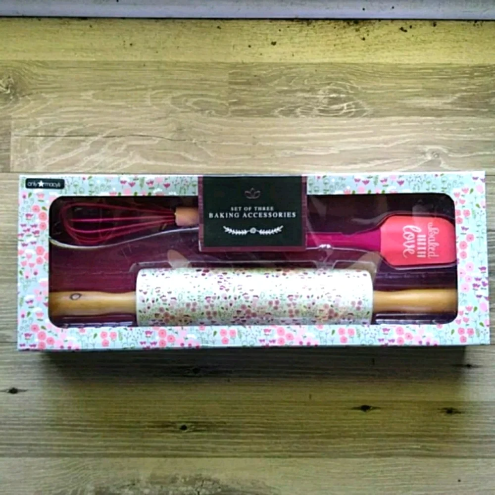 NWB Bell & Curfew floral 3-pc baking accessor…